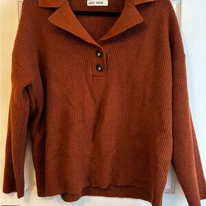 Grace Karin Terracotta Knit Sweater